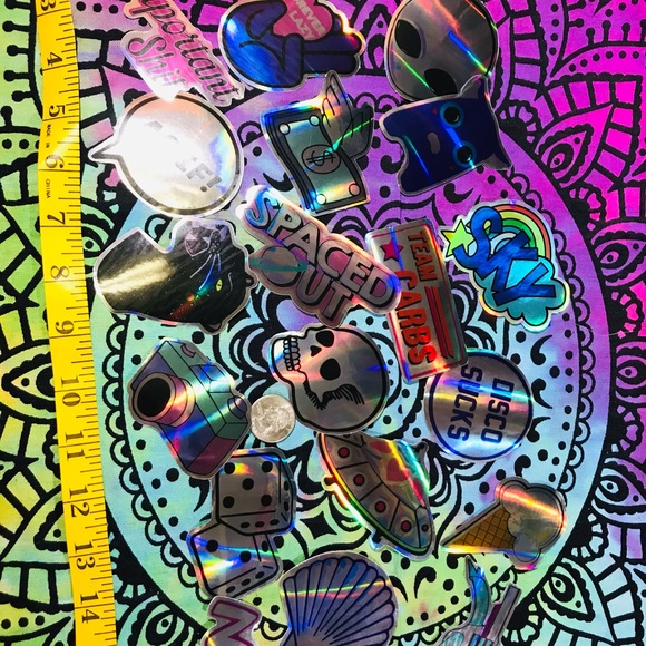 Money Wings Metallic Prismatic Reflective Single Decor Sticker - Picture 5 of 13